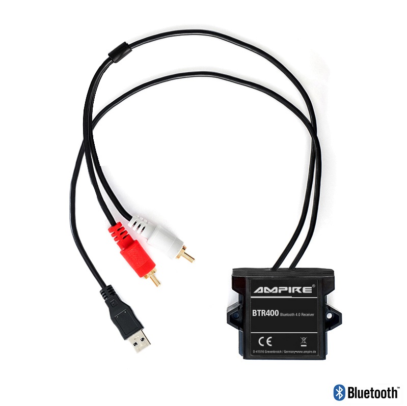 AMPIRE Bluetooth Receiver, Cinch (RCA), Strom ber USB