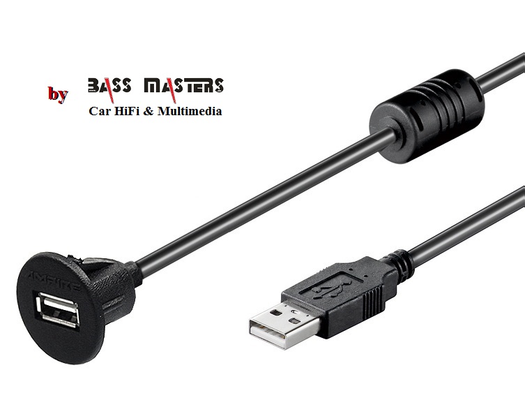 Universal - USB-Einbaubuchse mit Kabel